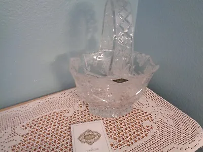 Shannon Crystal Basket By Godinger Excellent With Label • $28.95