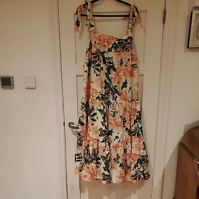 H&M Floral Sleeveless Summer Dress Size XL • £2