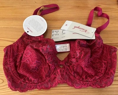 £14.99 • Buy Triumph Amourette Red Bra, Underwired, Non-Padded, 34C