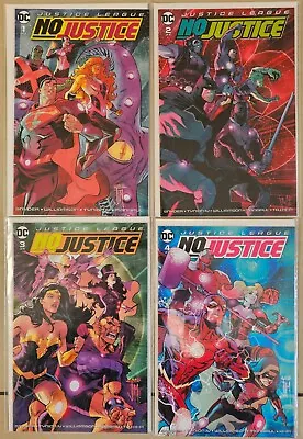 JUSTICE LEAGUE NO JUSTICE 1-4 Complete Set DC Comics 2018 NM • $27.35