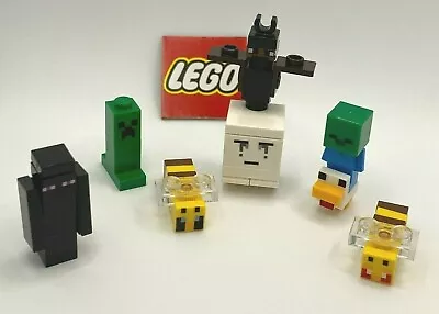 $27.95 • Buy Lego Minecraft 8 Minifigure Mini Lot - Ghast, Bat, Zombie, Enderman, And More!