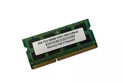 4GB PC3-10600 DDR3 1333MHz 10600S Laptop SODIMM Memory RAM Apple Dell HP Lenovo • $9.99