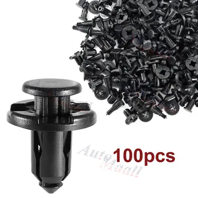 $8.28 • Buy 100pcs Bumper Engine Cover Fender Clips Push Type Retainers Fasteners For Subaru