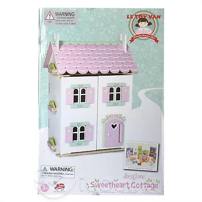 $162.76 • Buy NEW Le Toy Van Daisylane Sweetheart Cottage Wooden Dollhouse Set W/ Furniture