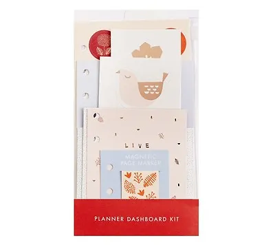 Kikki K Medium Planner Dashboard Kit Tomorrow Stickers Divider Quote Cards More • $20