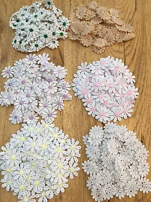 Motifs Guipure Daisy Motifs Sew On Flower Applique. Assorted Colours Free Pp. • £2.99