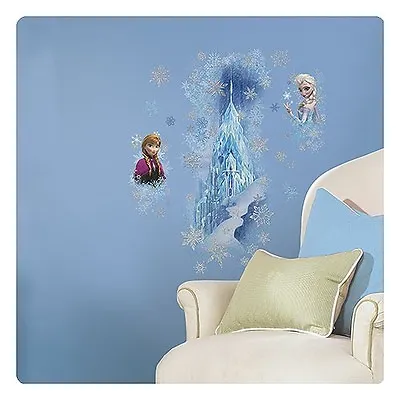 £25.24 • Buy Disney Frozen Wall Decals Stickers GIANT Elsa Anna Decal Ice Palace Roommates 