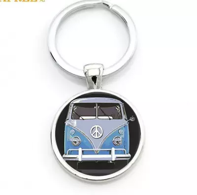 Vintage VW T2 Camper Van Metal Keyring VW Beetle • £2.99