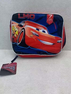 Disney Pixar CARS Lightning McQueen 95 Insulated Lunch Bag Box New With Tags • $10