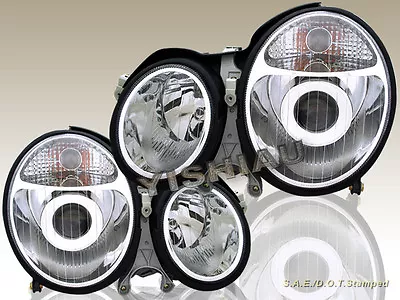 00 01 02 Benz E-class W210 E320 E430 Chrome Clear Projector Headlights New • $235.99