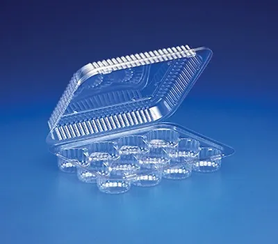 12-Cup Compartment Clear Plastic SMALL MINI-Muffin Cupcake Container REF# SLP34 • $16.99