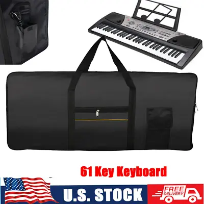 Waterproof 61Key Keyboard Electric Piano Padded Case Gig Bag For Casio Yamaha • $27.99