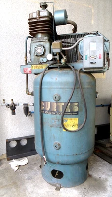 $1400 • Buy CURTIS 10-HP Air Compressor, 19.1 CFM At 175 PSI, 100-Gal Vertical Tank