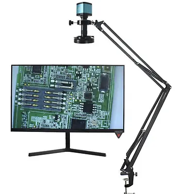 48MP USB Industrial Video Microscope E130X Lens And Stand 4K 1080P HDMI • $52.07