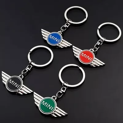 Mini Logo Keychain Key Ring Metal Logo Key Chain Keyring  Mini Cooper  S One JWC • $5.94