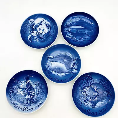 5 Mors Dag Plates Mother's Day 1992 2000 2001 2002 2004 Bing & Grondahl Denmark • $19.99