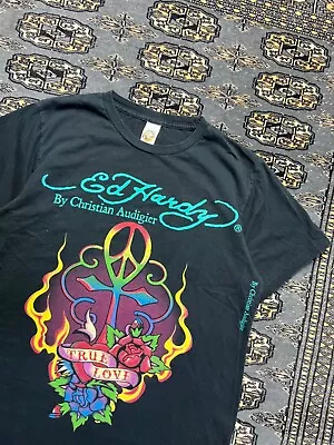 Vtg Ed Hardy Flame Double Sided Graphic Shirt Size M • $39.99