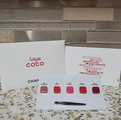 Chanel Rouge Coco Ultra Hydrating 5 Colors Lip Palette With Brush (BNIP) NEW • $15.90