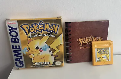 $244.99 • Buy Pokemon Yellow Version W/ Box Manual GameBoy CIB Special Pikachu Edition