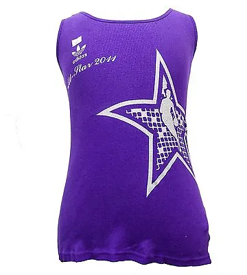 New Adidas Official NBA All Star Game Los Angeles Womens Tank Top Purple Cami L1 • $17.11