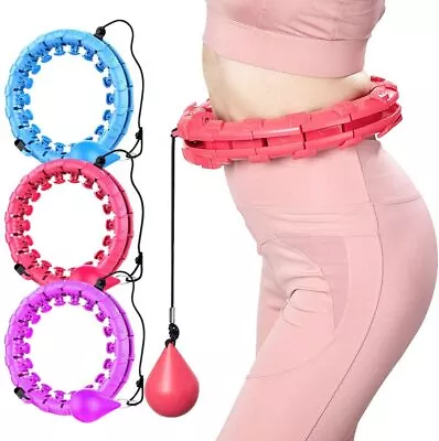 Adjustable Hula Hoop Abdominal Exercise Fitness 24 Detachable Sections Massager • $42.99