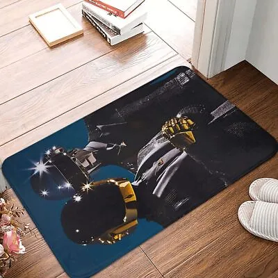 Daft Punk Helmet Bathroom Non-Slip Carpet Glown Head Flannel Mat Entranc Doormat • $8.79