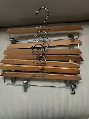 Solid Wood Vintage Banana Republic Hangers • $20