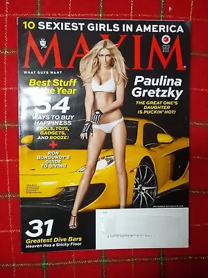 Maxim Magazine #189 December 2013 Paulina Gretzky  • $5