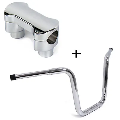 16  Fat Mini Ape Handlebar W/ Riser For 13Up Softail FXSB 08-17 FXDF 03-17 FLHR • $133