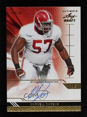 2011 Leaf Ultimate Draft Gold /20 Marcell Dareus #U-MD1 Rookie Auto RC • $10.59