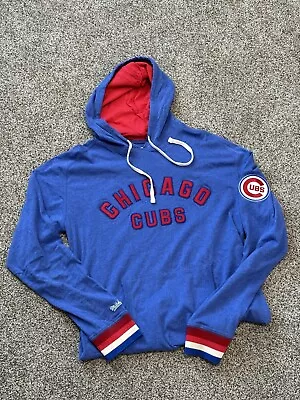 Chicago Cubs Mitchell & Ness Cooperstown Collection Lightweight Hoodie Tee Large • $15