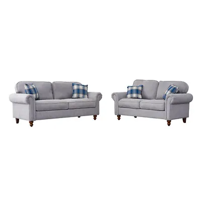Sofa Set 2 Seater 3 Seater Couch Living Room With 2 Free Throw Pillows • £245.99