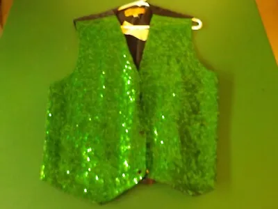 $8.99 • Buy JC USA St Patricks Day Size L Green Vest  (CL)