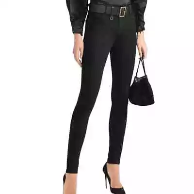 J Brand Maria High-Rise Skinny Jeans In Hewson Black Comfort Stretch Size 26 • $35