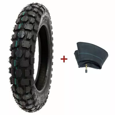 COMBO TIRE INNER TUBE 3.00 - 12 Front Or Rear Knobby Tread Dirt Pit Bike 80/100 • $43.97