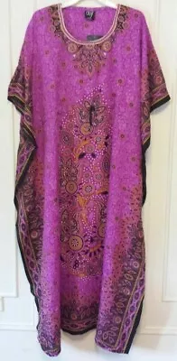 £23.20 • Buy Womens African Dashiki Caftan Maxi Hippie Dress Boho Kaftan Embellished One Size