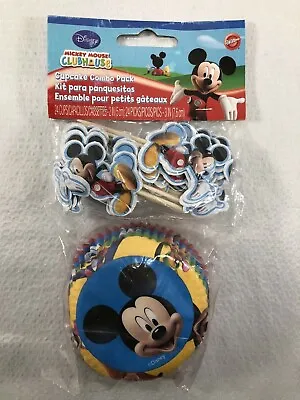 Wilton Mickey Mouse 24-Piece Cupcake Liner Combo Pack  Liners And Pix • $10.10