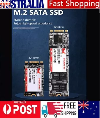 $27.50 • Buy SSD M.2 2280 2242 128GB 256GB 512GB 1TB Solid State Drive NGFF SATA III Lot