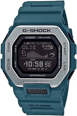 New Casio G-shock GBX-100-2 Digital G-lide Surfers Bluetooth Tide Blue Watch • $133.99