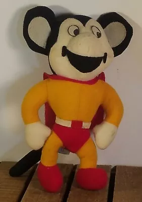 Vintage MIGHTY MOUSE 9  Plush Pre-owned  Made In Quebec Canada • $17.97