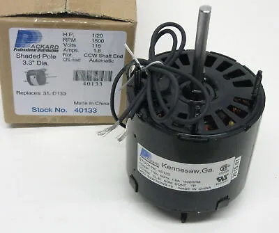 40133 3.3  Motor 1/20 HP 1500 RPM 115 Volts CCW Rotation Replaces Fasco D133 • $58.07