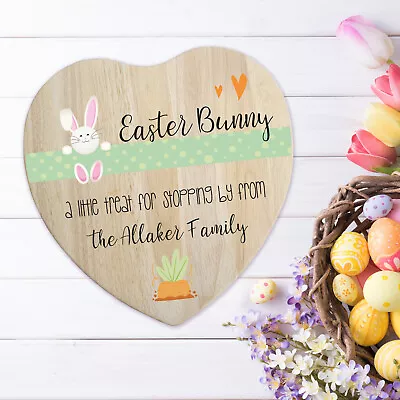 Personalised Easter Bunny Treat Boards Easter Table Setting Easter Table Decor • £14.99