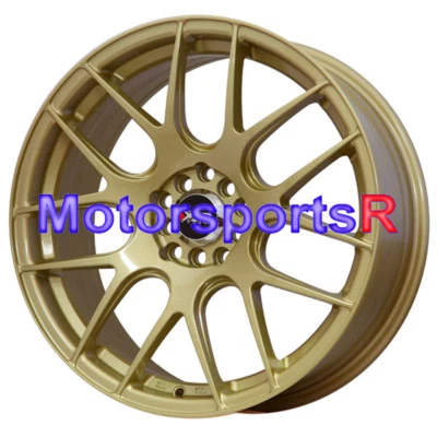 $750.88 • Buy XXR 530 Gold 18 X 7.5 ET +38 Wheels Rims Concave 5x114.3 5x4.5 5x100 Mesh Miata