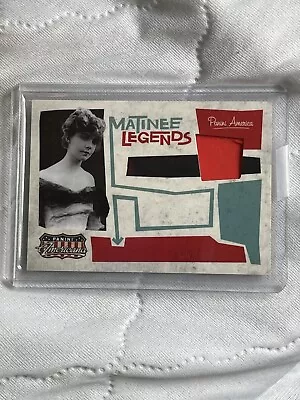 2011 Panini Americana Lillian Gish #8 Matinee Legends Relic 105/499 Actress • $7