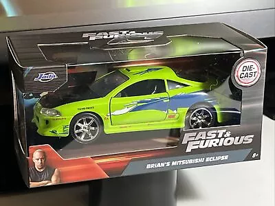 JADA TOYS 2023 Fast & Furious Brian's Mitsubishi Eclipse GREEN 1:32 NEW • $22.48