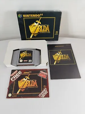 🎮 Zelda Ocarina Of Time Nintendo 64 Boxed Complete Pal N64 + Unofficial Guide!! • £49.99