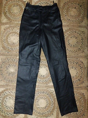 £25 • Buy Lakeland Black Leather Trousers 10  