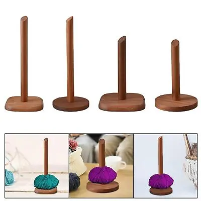 Yarn Ball Holder Wooden Winder Yarn Winder For Crochet Wool Skein Cord Craft • £11.32