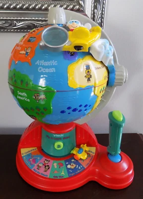 $10.49 • Buy Disney VTech Fly & Learn Talking World Globe Tested READ
