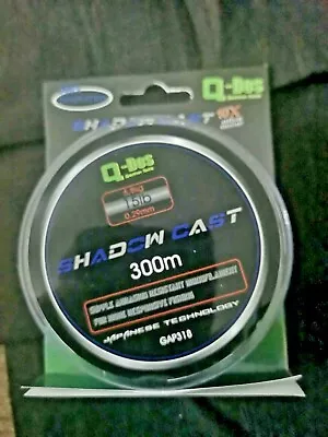 Shadow Cast Q-DOS Advanced Mono Line 10 X Specialist Match Carp 15lb 6.8lk 300m • £8.95